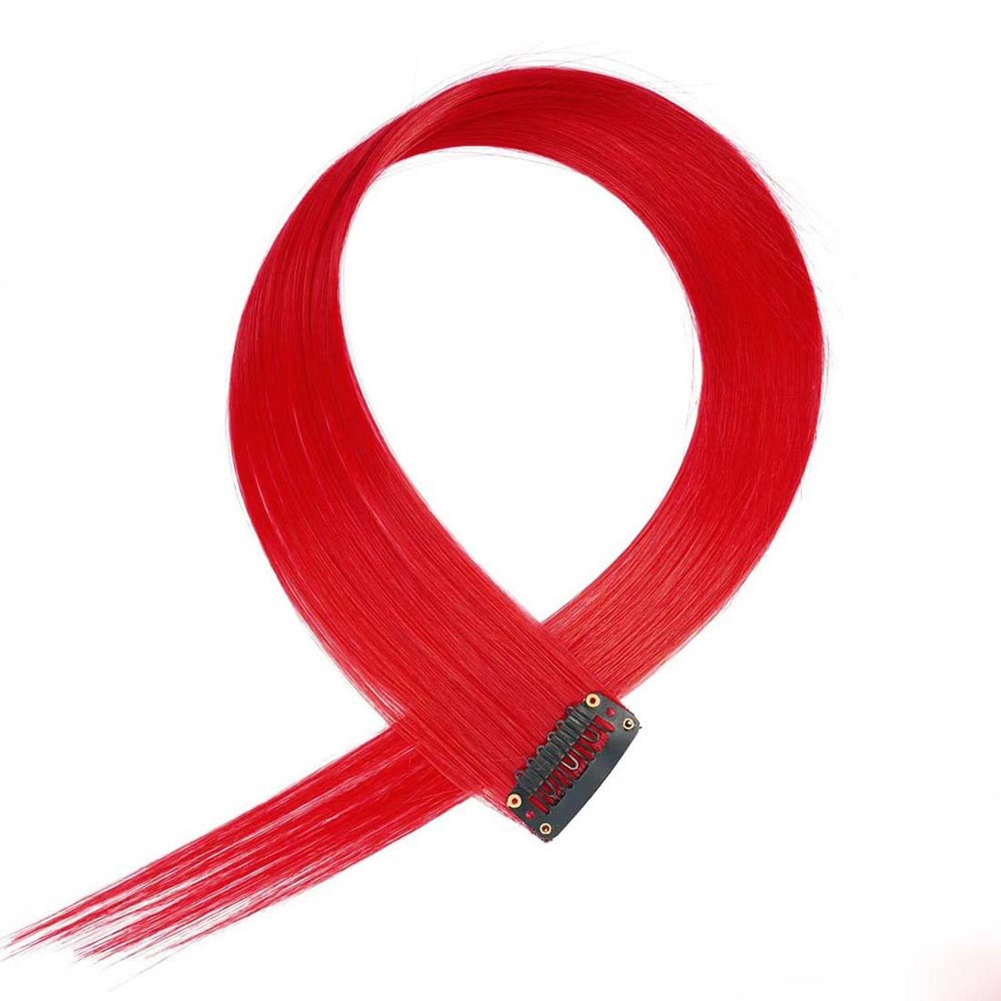 RED CLIP IN HAIR EXTENSIONS HAIR HIGHLIGHTS