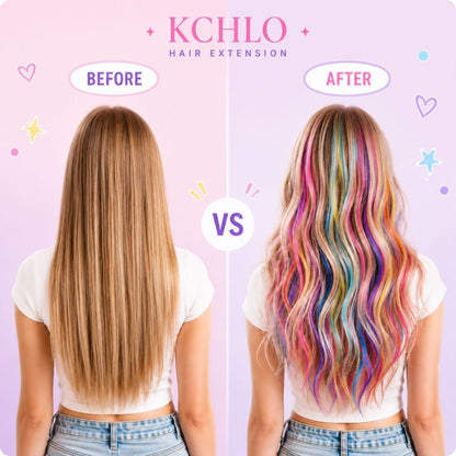 CLIP IN HAIR EXTENSIONS HAIR HIGHLIGHTS