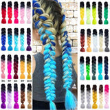 24'' TWO COLOR JUMBO BRAID HAIR EXTENSIONS