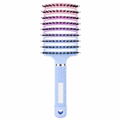 RAINBOW DETANGLING HAIR BRUSH SCALP MASSAGE VENTED BRUSH