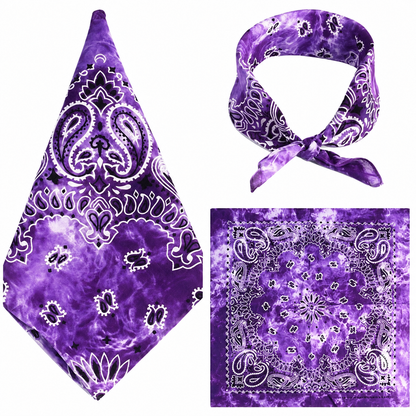 100% COTTON PAISLEY BANDANA HEAD SCARF