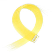 LEMON YELLOW CLIP IN HAIR EXTENSIONS HAIR HIGHLIGHTS