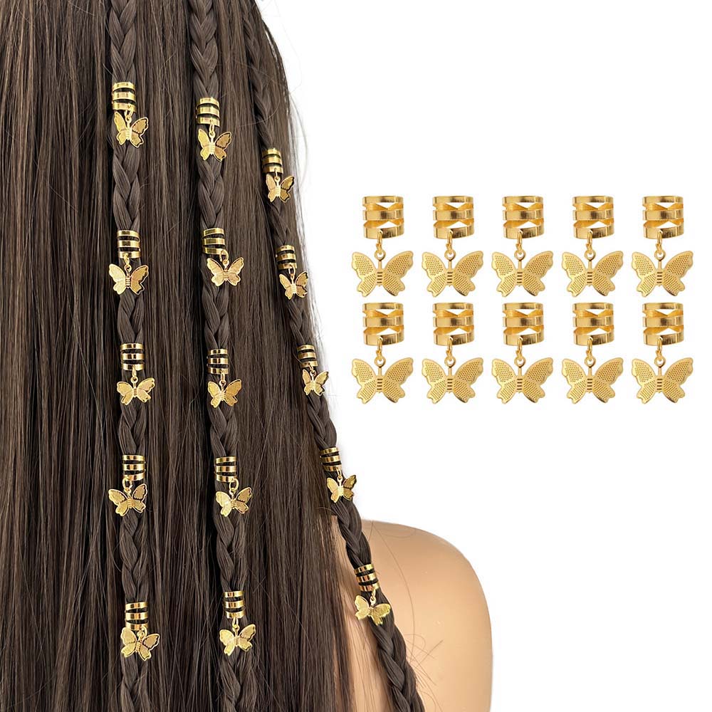 10PCS BUTTERFLY BOHO BRAID CUFFS