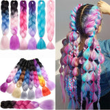 24'' THREE COLOR JUMBO BRAID HAIR EXTENSIONS