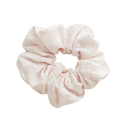 10CM PINK FLORAL CHIFFON SCRUNCHIES
