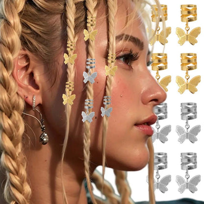 10PCS BUTTERFLY BOHO BRAID CUFFS