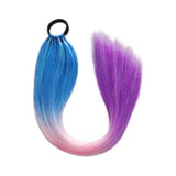 24'' TINSEL PONYTAIL SYNTHETIC HAIR EXTENSIONS BLUE,PINK,PURPLE