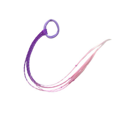 2PCS 40CM PURPLE &amp; PINK CRAZY HAIR DAY COLORED BRAIDS HAIR EXTENSIONS