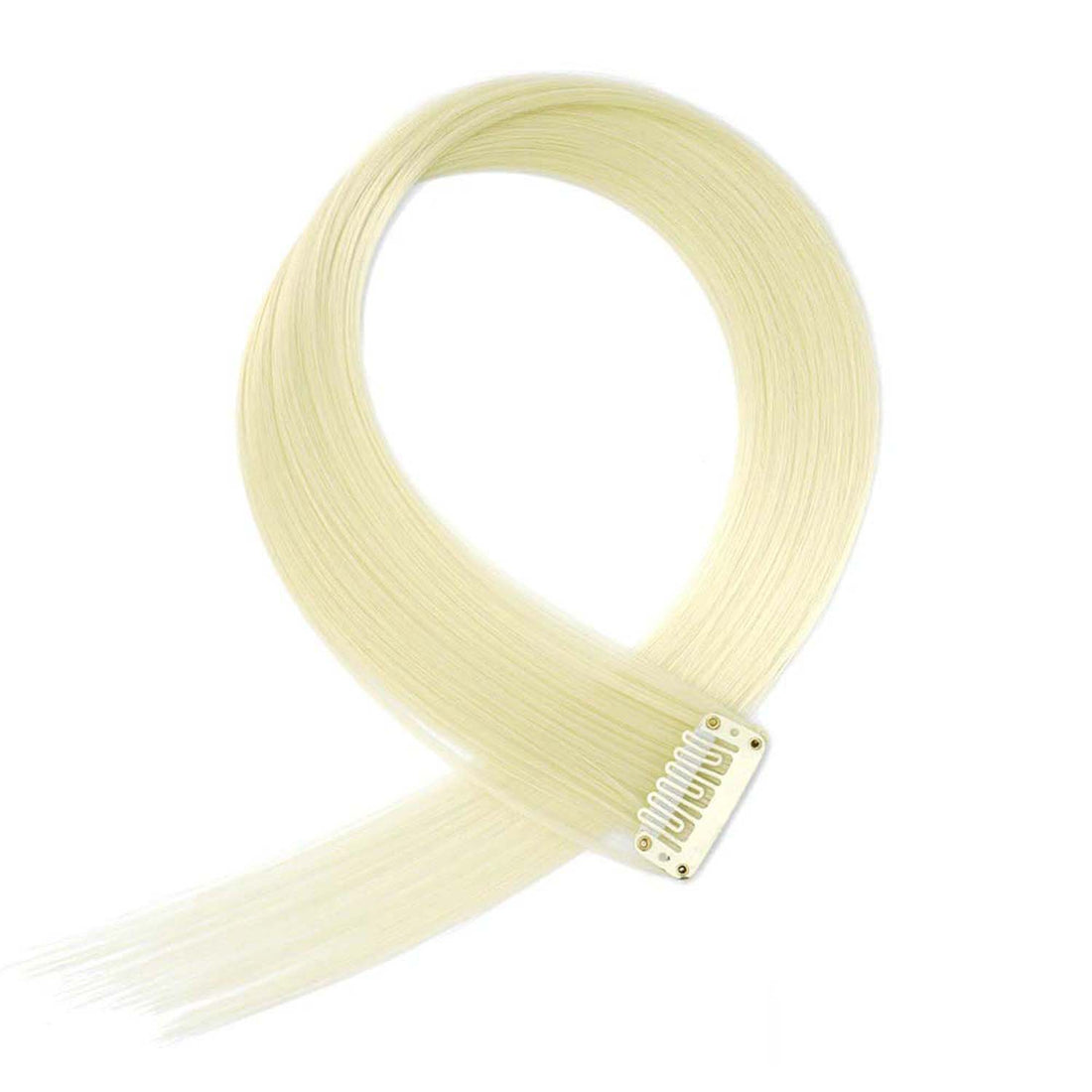 CREAM CLIP IN HAIR EXTENSIONS HAIR HIGHLIGHTS