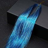 Lake Blue Sparkle Holographic Hair Highlight