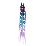 PURPLE BLUE LIGHT PURPLE BUBBLES BRAID HAIR EXTENSIONS HIGHLIGHTS 24