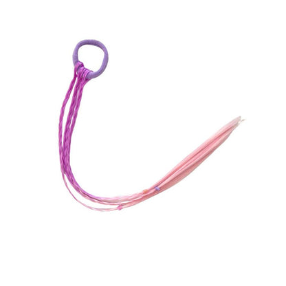 2PCS 40CM VIOLET &amp; PINK CRAZY HAIR DAY COLORED BRAIDS HAIR EXTENSIONS
