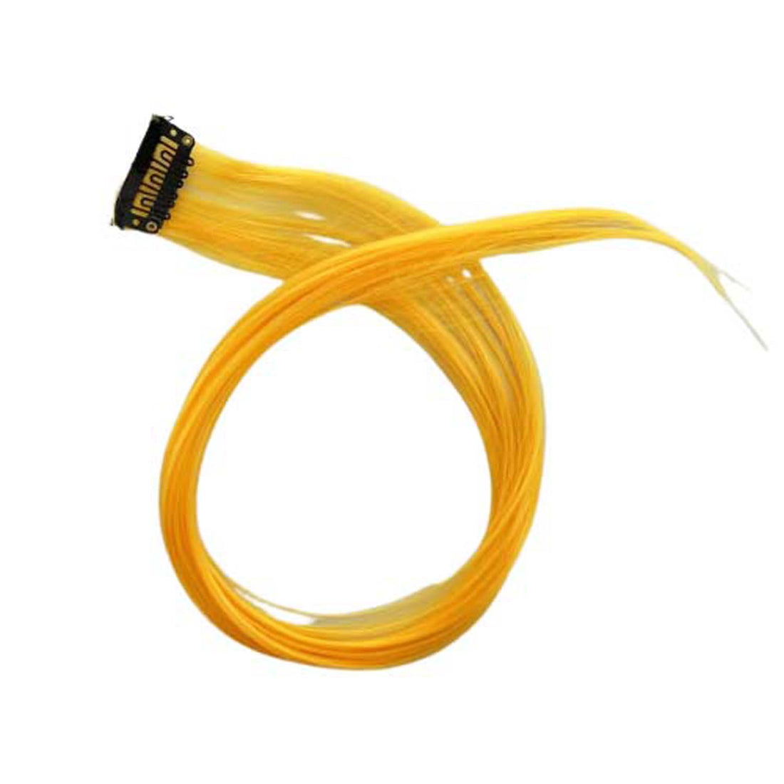 YELLOW CLIP IN HAIR EXTENSIONS HAIR HIGHLIGHTS