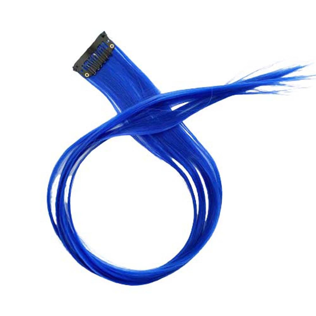 ROYAL BLUE CLIP IN HAIR EXTENSIONS HAIR HIGHLIGHTS