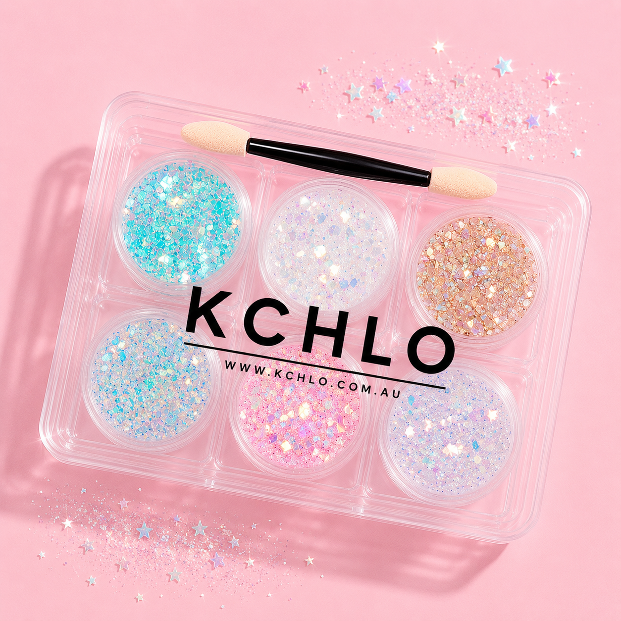 CELESTIAL SPARKLE HAIR, FACE &amp; BODY GLITTER GEL 6 COLORS