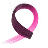 Clip On Coloured Hair Extension Colorful Highlights