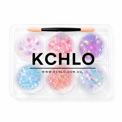 ETHEREAL FAE HAIR, FACE &amp; BODY GLITTER GEL 6 COLORS