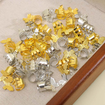 10PCS BUTTERFLY BOHO BRAID CUFFS