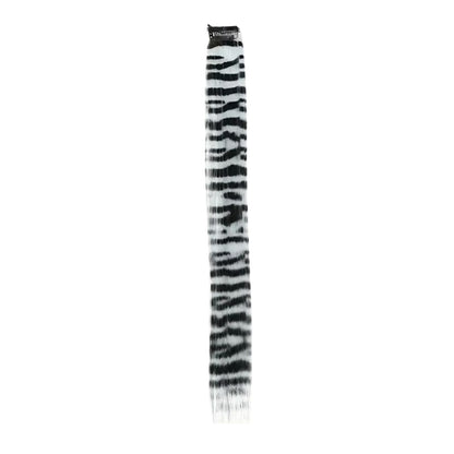 GREY CLIP IN FEATHER HAIR EXTENSIONS COLORFUL SYNTHETIC HIGHLIGHTS