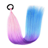 24'' TINSEL PONYTAIL SYNTHETIC HAIR EXTENSIONS PINK,PURPLE,BLUE