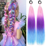 24'' TINSEL PONYTAIL SYNTHETIC HAIR EXTENSIONS PINK,PURPLE,BLUE