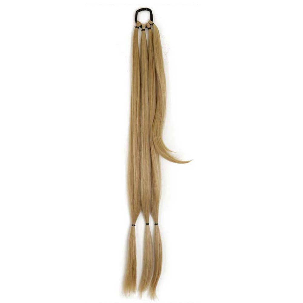 SANDY BLONDE 85CM LONG SYNTHETIC BRAIDED PONYTAIL EXTENSION