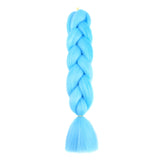 LIGHT BLUE BRAID HAIR EXTENSIONS 24"