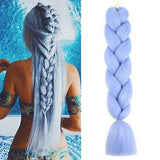ADELAIDE STEEL BLUE BRAID HAIR 24"