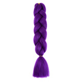 PURPLE BRAID HAIR EXTENSIONS 24"