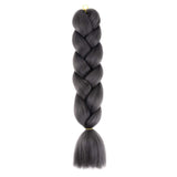 DARK GRAY BRAID HAIR EXTENSIONS 24