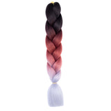 24'' THREE COLOR JUMBO BRAID HAIR EXTENSIONS