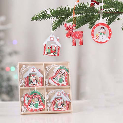 12Pcs Christmas Xmas Tree Ornaments Decorations Party Hanging Craft Pendant Gift
