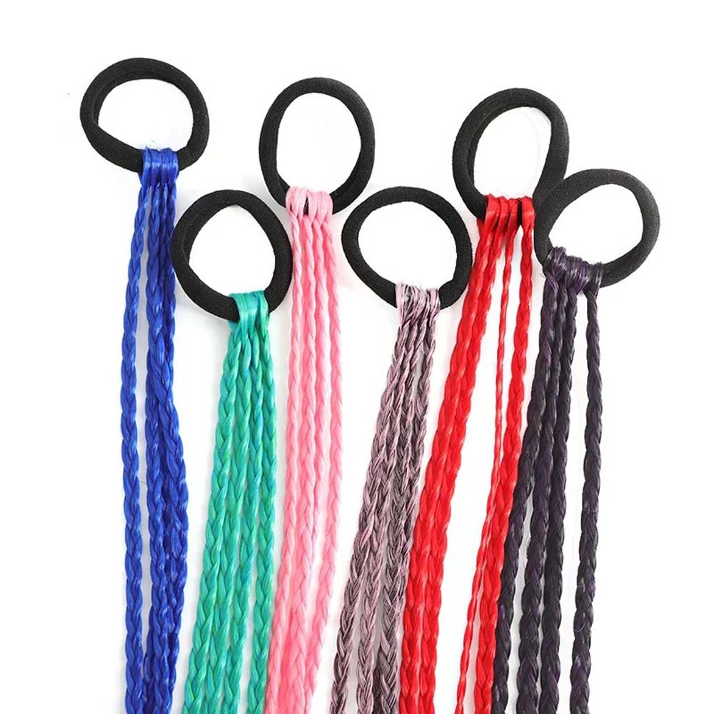 50CM BRAID TWIST PONYTAIL WITH HAIR TIES