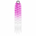 Rose purple and white 22-inch bubble braid hair extensions with a black hair tie, shown on a white background.